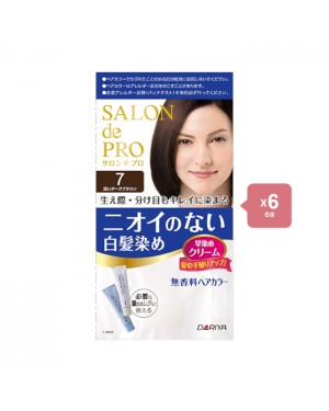 Dariya Salon De Pro - Hair Color Cream - 1box - 7 Deep dark brown (6ea) Set