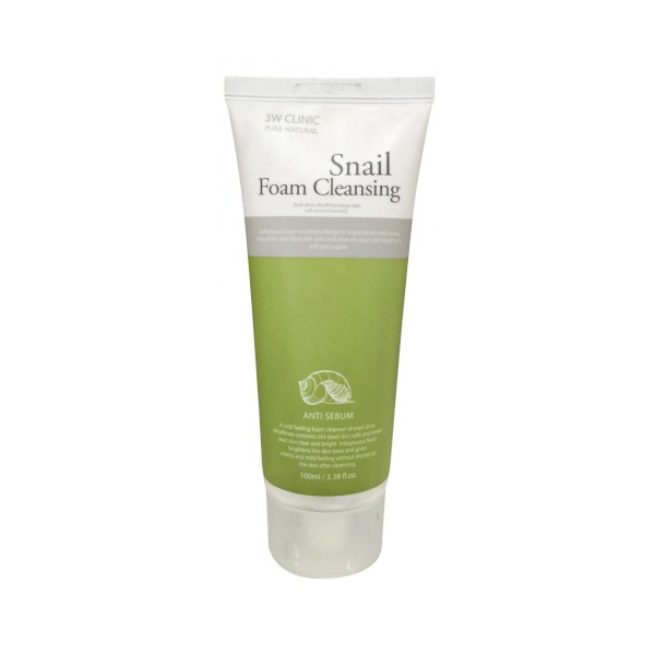 3W Clinic - Pure Natural Snail Foam Cleansing - 100ml