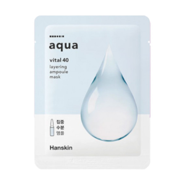 Hanskin - Vital 40 Layering Ampoule Mask - Aqua - 1pièce