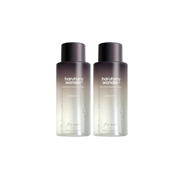 Haruharu WONDER - Black Rice Hyaluronic Toner - Fragrance Free - 150ml (2ea) Set