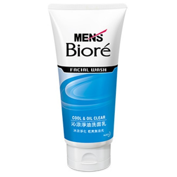 Kao - Men's Biore Facial Wash - Cool & Oil Clear - 100g