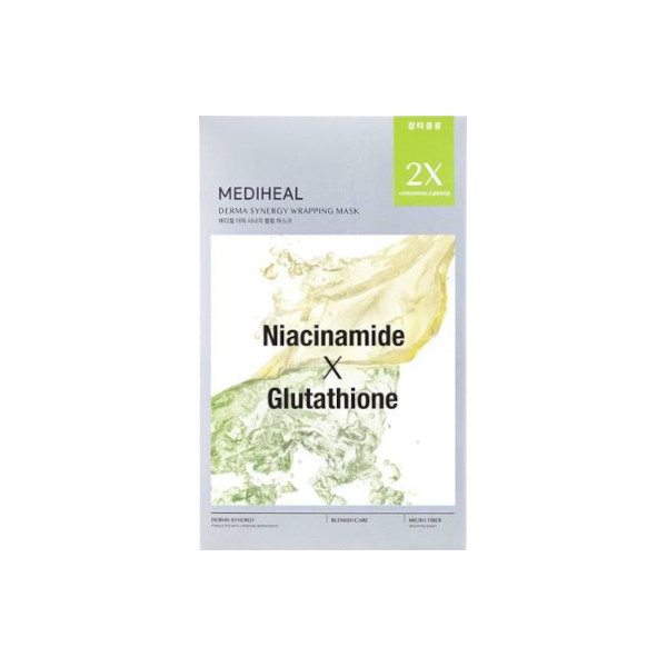 Mediheal - Derma Synergy Wrapping Mask Sheet for Blemish (Niacinamide x Glutathione) - 1pezzo
