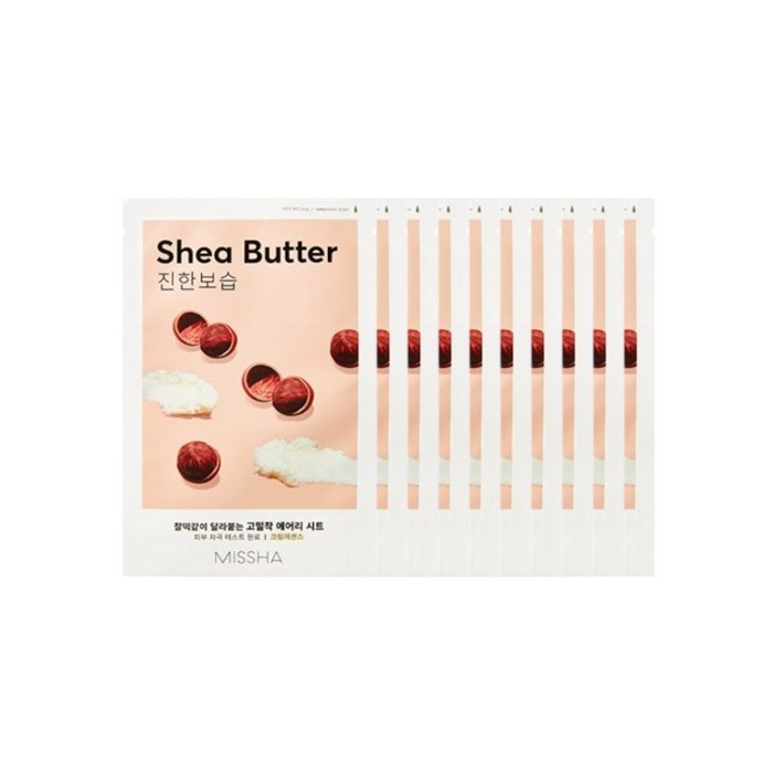 MISSHA Airy Fit Sheet Mask - Shea Butter - 1pc  (10ea) Set