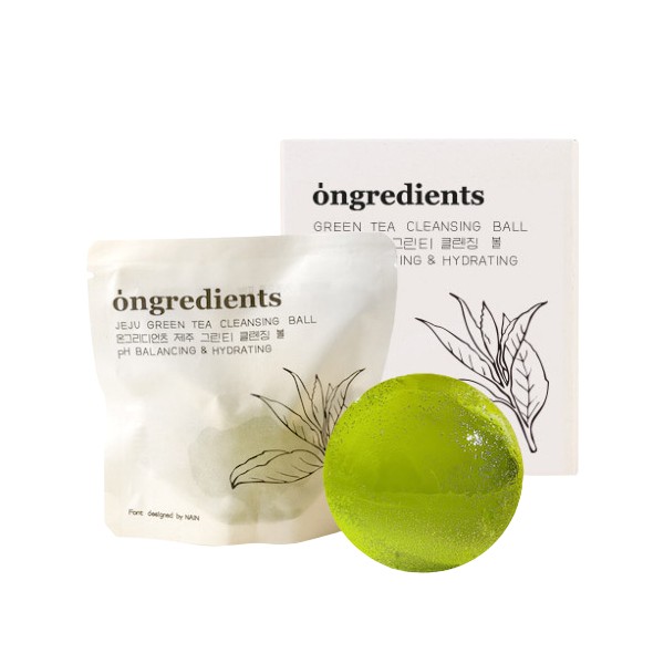 ongredients - Jeju Green Tea Cleansing Ball - 60g