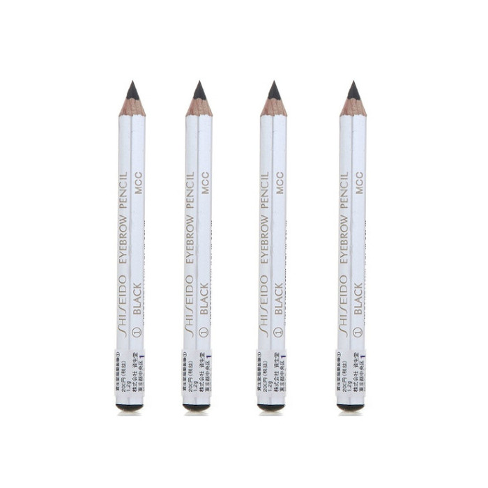 Shiseido - Eyebrow Pencil - 01 Black (4ea) Set