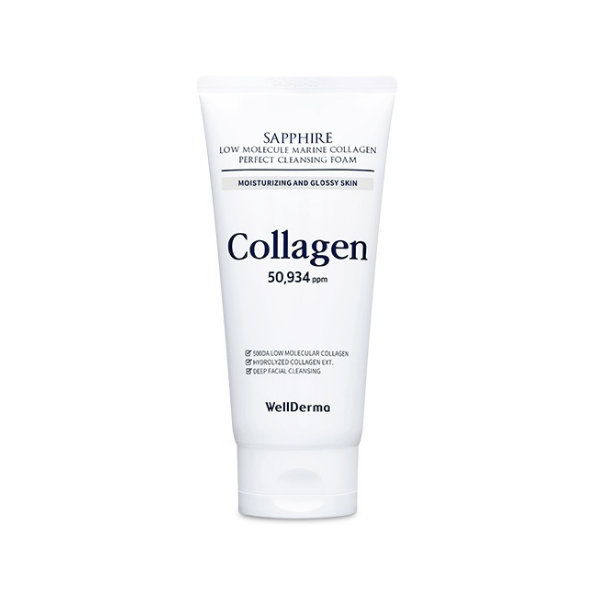 WELLDERMA - Sapphire Low Molecule Collagen Perfect Cleansing Foam - 150g