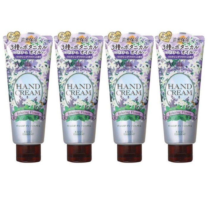 Kose - Precious Garden Hand Cream - Relaxing Flower - 70g (4ea) Set