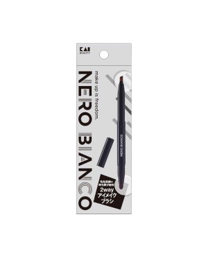 KAI - NERO BIANCO 2way Eye Makeup Brush - 1 pezzo