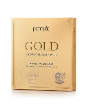 PETITFEE - Pack masque hydrogel - 5pcs - #Gold