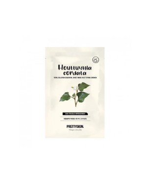Pretty Skin - Total Solution Essential Sheet Mask - Huttuynia Cordata - 1pezzo