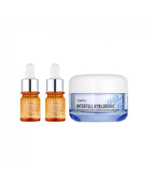 Jumiso - All Day Vitamin Brightening & Balancing Facial Serum - 5ml (2ea) + Waterfull Hyaluronic Cream - 50ml (1ea) set