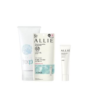 Kanebo - Allie Facial Gel UV EX SPF50+ PA++++ X Freeplus Mild Soap Facial Cleansing