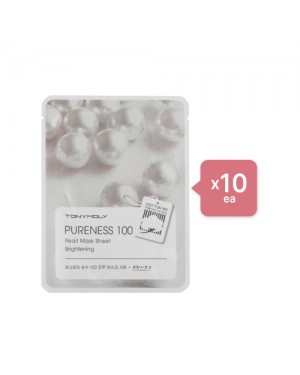 Tonymoly - Pureness 100 Mask Sheet - Pearl (10ea) Set - Apple green