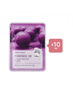 Tonymoly - Pureness 100 Mask Sheet - Collagen (10ea) Set - Emerald