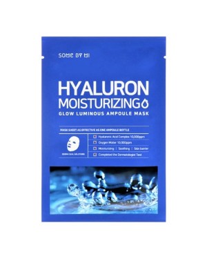SOME BY MI - Hyaluron Moisturizing Glow Luminous Ampoule Mask (Water) - 1pezzo