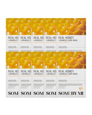 SOME BY MI - Real Honey Luminous Care Mask - 10pcs