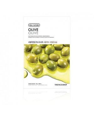 The Face Shop - Real Nature Face Mask - Olive - 1pieza