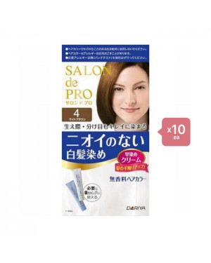 Dariya - Salon De Pro - Hair Color Cream - 1box - 4 Light Brown -10piezas
