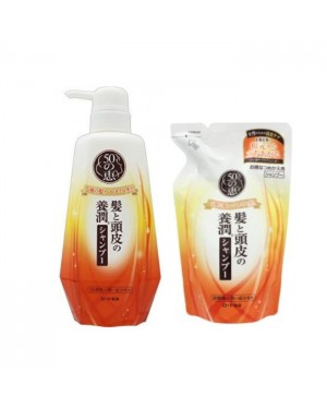 Rohto M entholatum - 50 Megumi Aging Hair Care Shampoo - White Orange & Refill Set