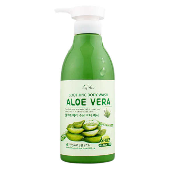 Photos - Shower Gel Esfolio  Aloe Vera Soothing Body Wash - 500ml 