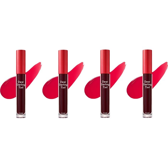 ETUDE - Dear Darling Water Gel Tint - PK002 Plum Red/5g (4ea) Set