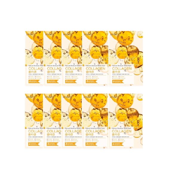EUNYUL - Pack masque hydratant naturel - Collagène - 10pièces
