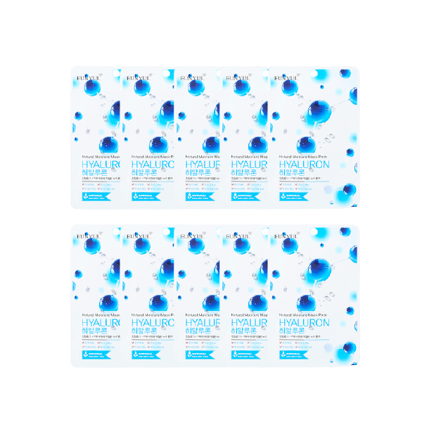 EUNYUL - Pack Masque Hydratant Naturel - Hyaluron - 10pièces