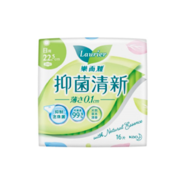 Kao - Laurier Anti Bacteria Jour Ultra Slim 22,5 cm - 16pièces