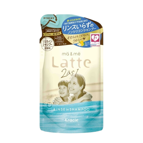 Photos - Hair Product Kracie  Ma & Me Latte Rinse In Shampoo Refill - 360ml White 
