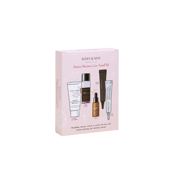 Mary&May - Intense Moisture Care Travel Kit - 30ml+30ml+10ml+12g+12g