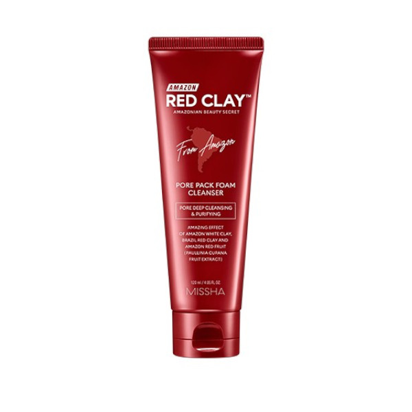 Photos - Facial / Body Cleansing Product Missha  Amazon Red Clay Pore Pack Foam Cleanser - 120ml 