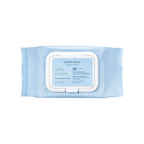 Photos - Facial / Body Cleansing Product Missha  Super Aqua Ultra Hyalron Cleansing Water Wipes - 1pack  (30pcs)