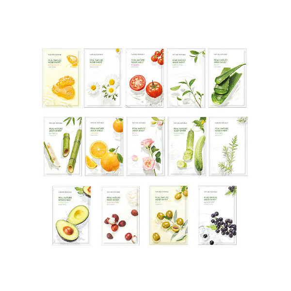 NATURE REPUBLIC - Real Nature Mask Sheet (Random Flavor) - 30pcs