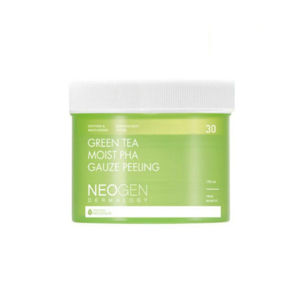 Photos - Facial / Body Cleansing Product Neogen Dermalogy - Green Tea Moist PHA Gauze Peeling - 190ml / 30ea 
