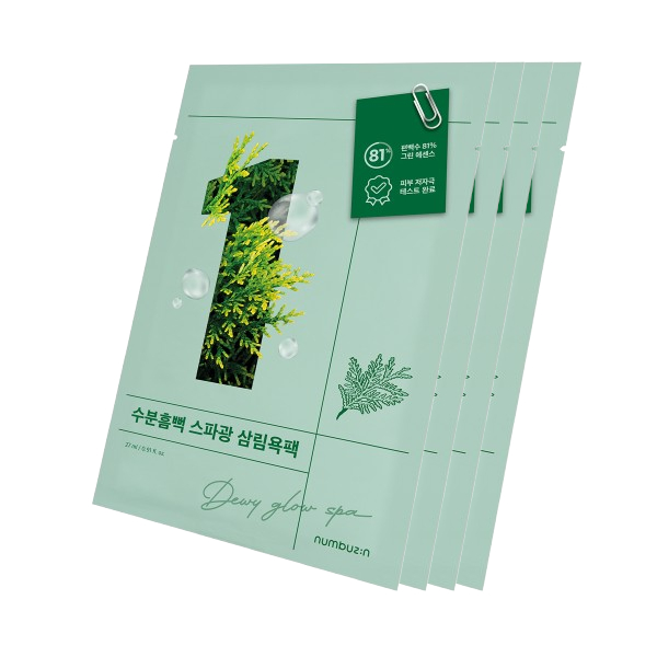 numbuzin - No.1 Dewy Glow Spa Sheet Mask - 27g*4ea