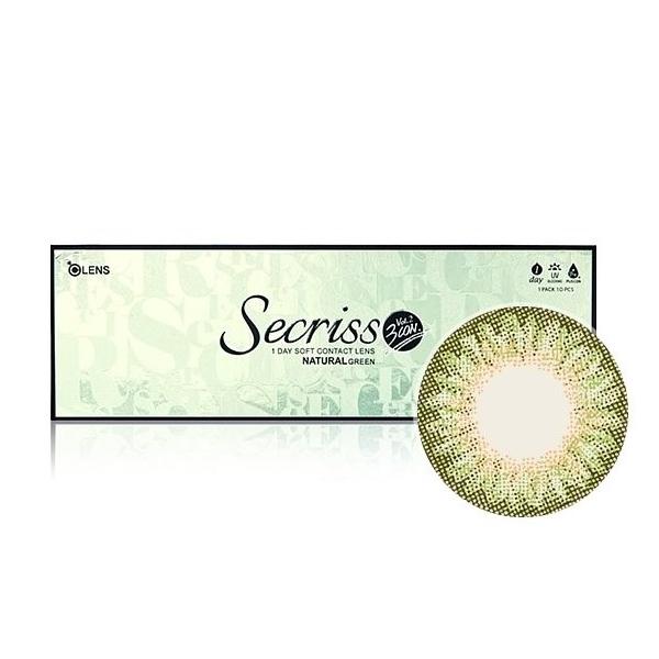 Olens - Secriss 1 Day - Natural Green - 10pièces - -3.50