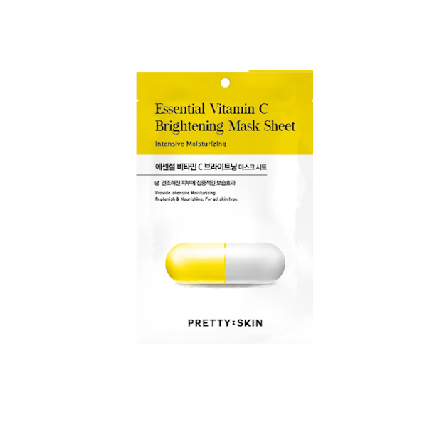 PRETTYSKIN - Essential Vitamin C Brightening Mask Sheet - 1pc