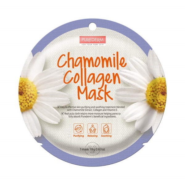 PUREDERM - Circle Mask Collagène de camomille - 10 pièces - 10pièces