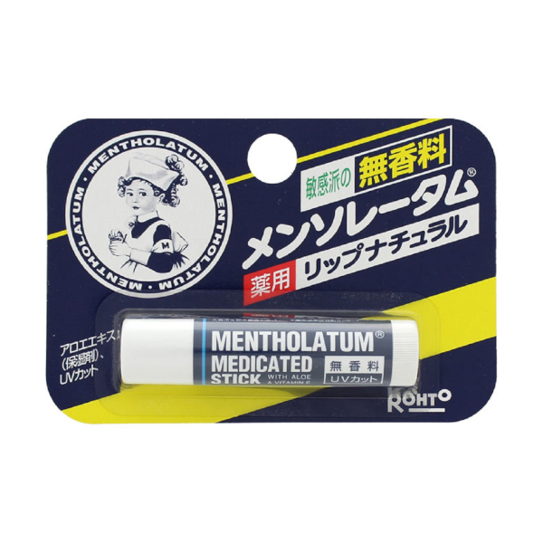 Rohto Mentholatum - Baume à lèvres médicamenteux - Sans parfum -...