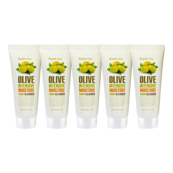 Farm Stay - Set Mousse Nettoyante Hydratation Intensive Olive (5ea)