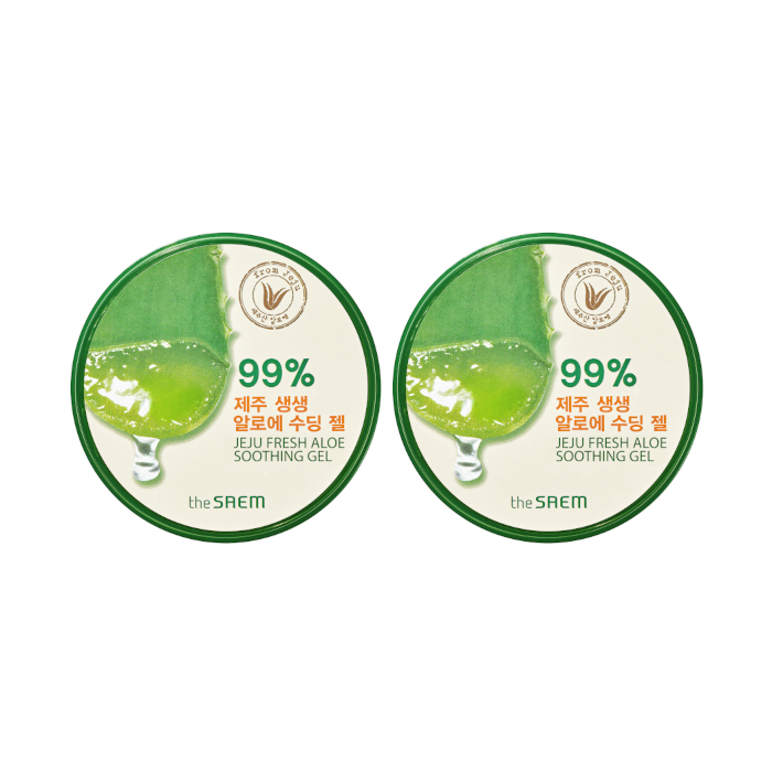 The Saem - Jeju Fresh Aloe Soothing Gel 99% - 300ml (2ea) Set