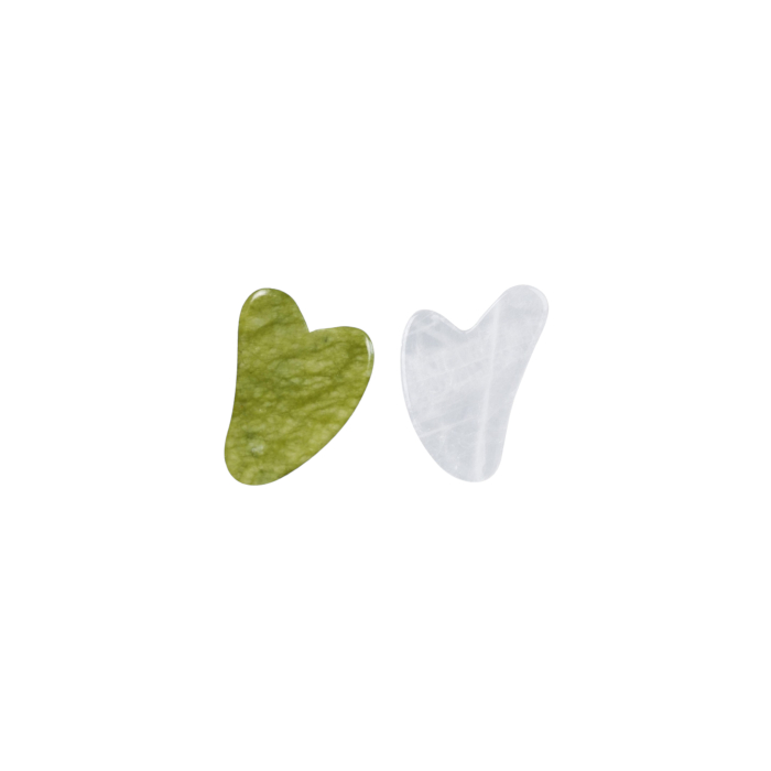 MissLady - Scraping Board Gua Sha Massage Tool (Heart-shaped) - 1pc - Grass Green X MissLady - Scraping Board Gua Sha Massage Tool (Heart-shaped) - 1pc - White