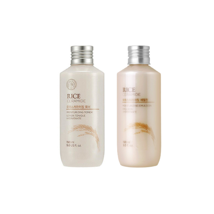 THE FACE SHOP - Rice & Ceramide Moisturizing Toner + Emulsion Set