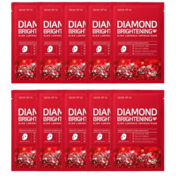 Photos - Facial Mask Some By Mi  Red Diamond Brightening Glow Luminous Ampoule Mask - Micro  
