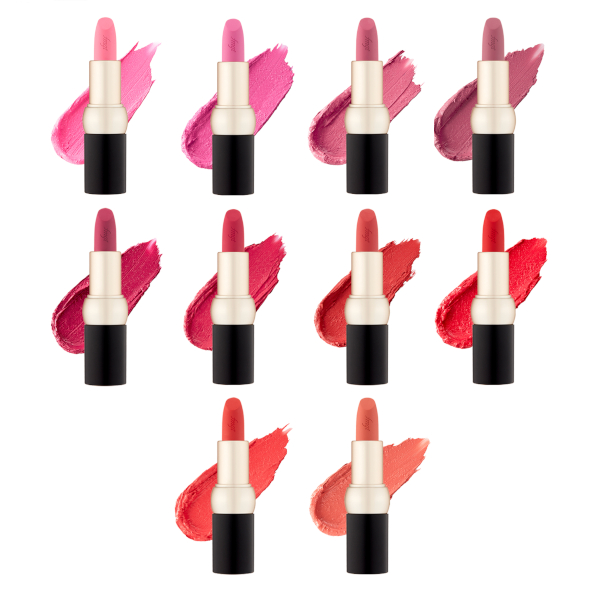 THE FACE SHOP - New Bold Velvet Lipstick - 3.5g - 19 Festival Red