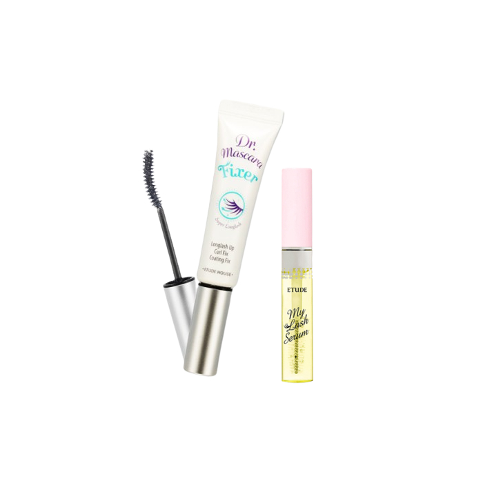 ETUDE - Dr. Mascara Fixer For Super Longlash (1ea) + My Lash Serum 9g (1ea) Set