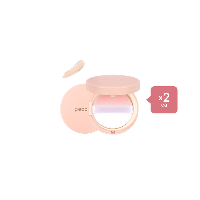 Peach C - Honey Glow Cover Cushion SPF50+ PA+++ - 15g - 01 Ivory (2ea) Set