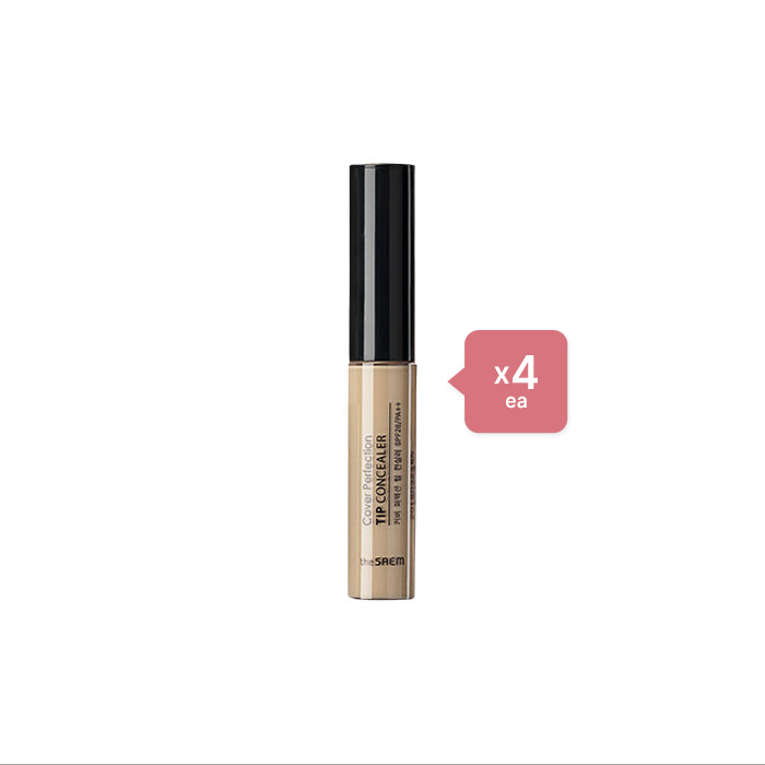 The Saem - Cover Perfection Tip Concealer - Contour Beige (4ea) Set