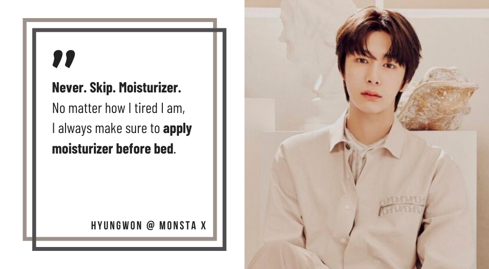 Stylevana - Vana Blog - MONSTA X Hyungwon - Moisturizer