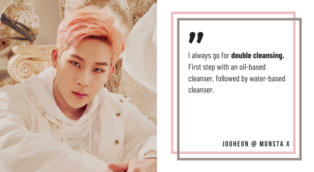 Stylevana - Vana Blog - MONSTA X Jooheon - Double Cleansing